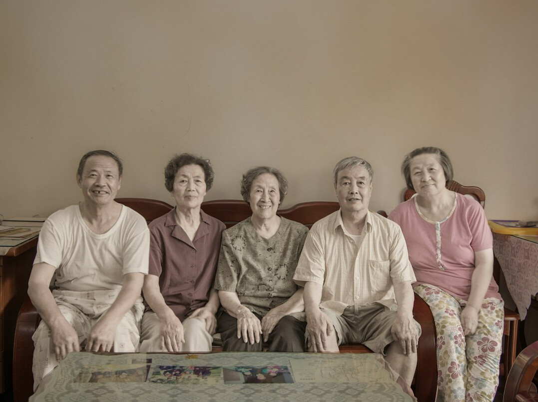 happy japanese family smiling
