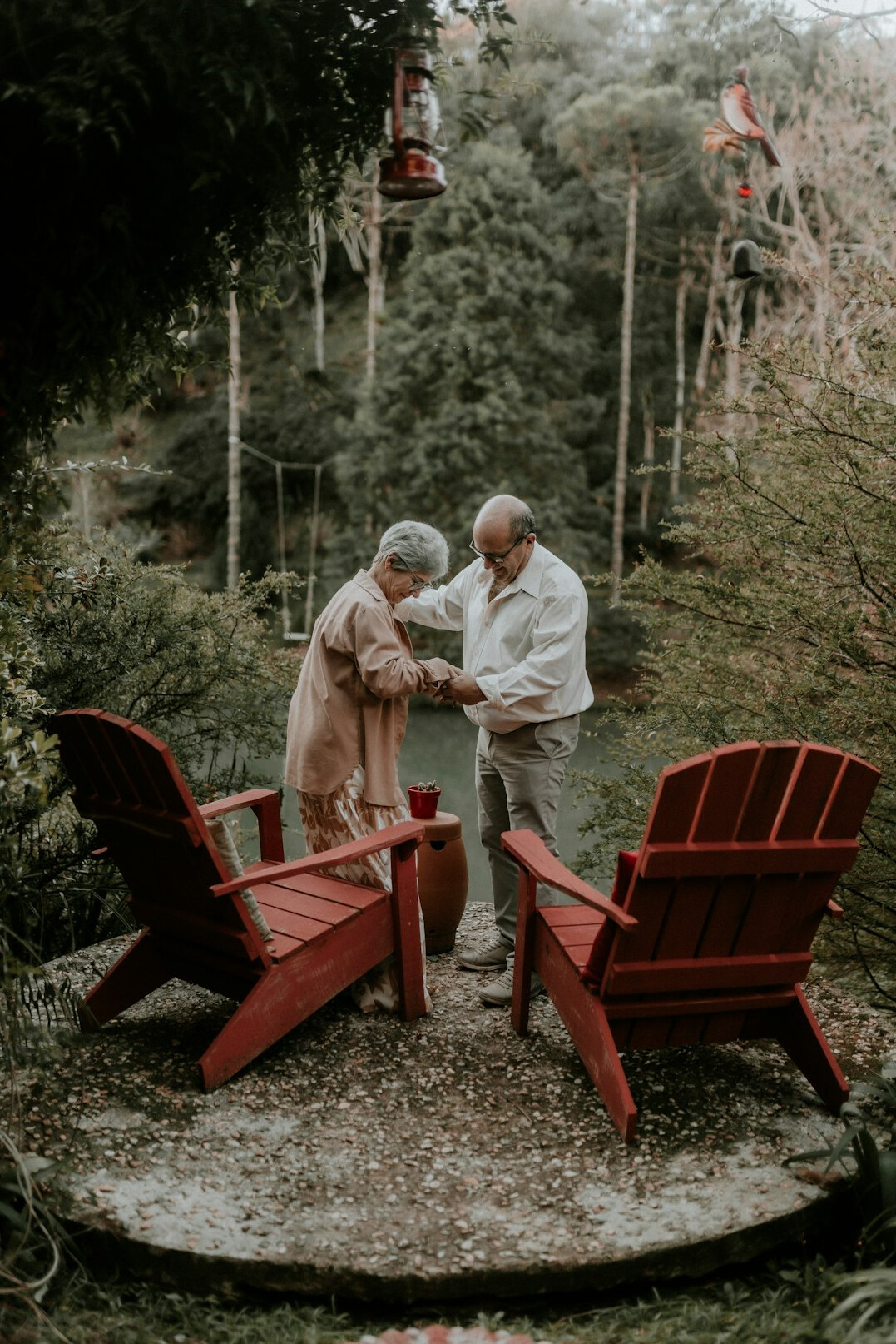 elderly couple planning retirement