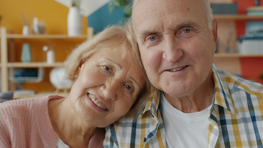 happy elderly couple