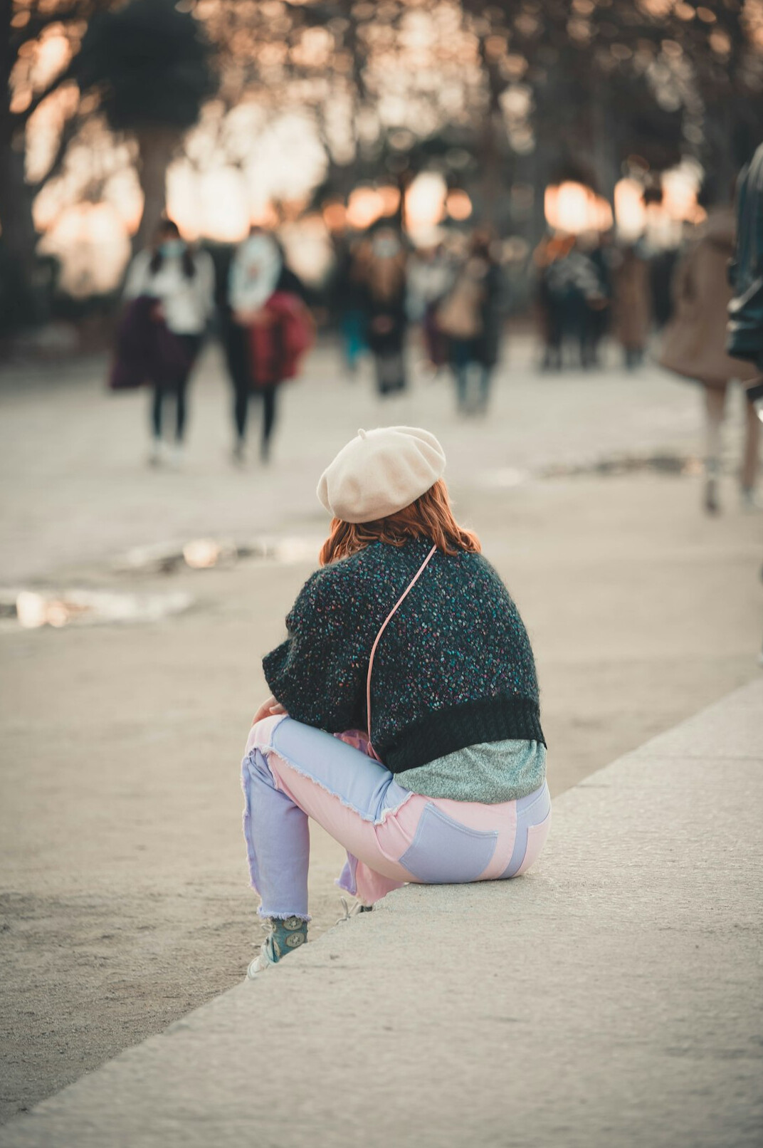 person facing unexpected crisis