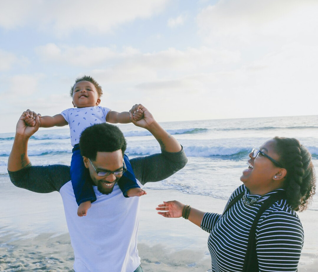 happy family after insurance claim